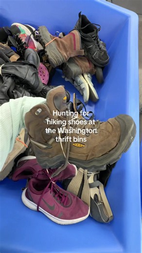 Hiking boots thrift bins near me — 1606 N. 1st St. Yakima, WA