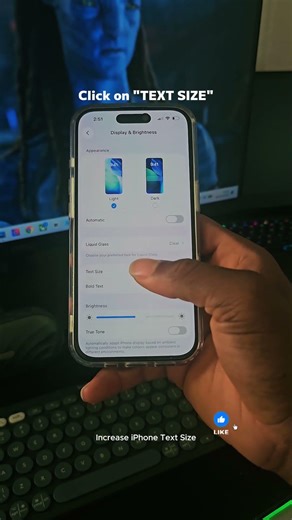 Increase iPhone Text Size