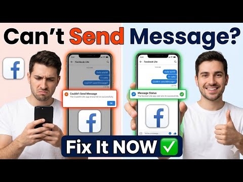 How to fix couldn't send message in facebook lite 2026