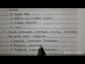Project Estimation techniques |software engineering in malayalam