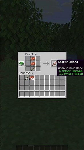 How to Craft a Copper Sword in Minecraft