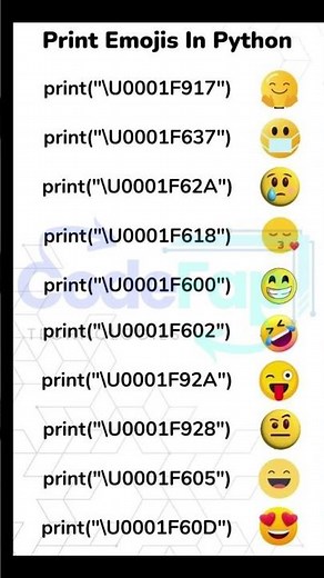 Python Magic! 🤯 Print Emojis with ONE Line of Code!