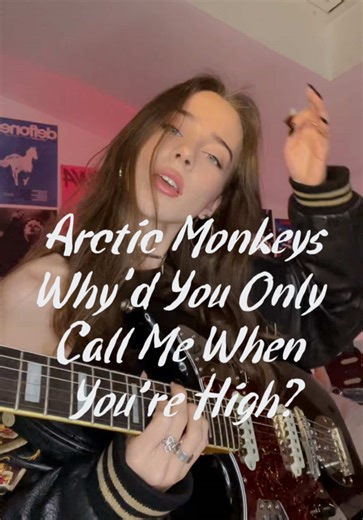 Arctic Monkeys ~ Why’d You Only Call Me When You’re High? #guitar #guitargirl #arcticmonkeys #guitartok #guitarcover