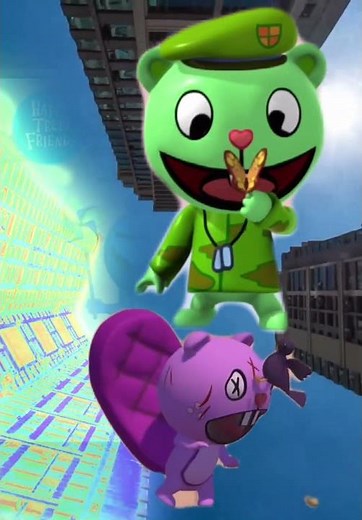 Happy Tree Friends Flippy Vs Toothy in New York City 😱