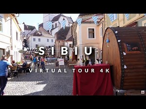 Sibiu, Romania Virtual Tour 4K. One of the 10 best places to visit in Romania