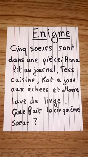 #enigme #cassetete #devinette #quiz