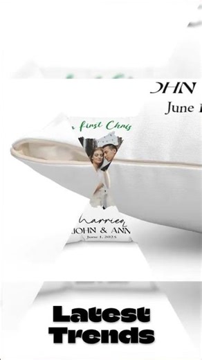 Personalized Photo Pillow – Custom Names & Occasion