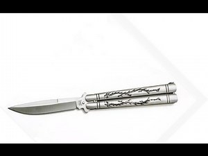 Балисонг Benchmade 42 - нож бабочка с узором - butterfly training knife