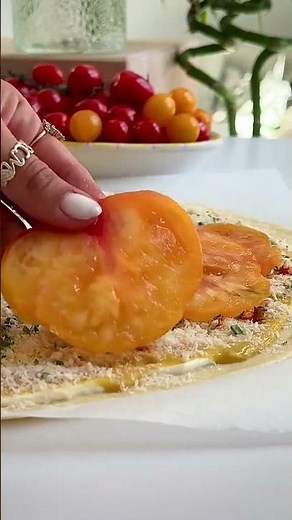 The Ultimate Lazy Tomato Tart Crispy, Cheesy & Foolproof #tart #tomatotart #vegetarian
