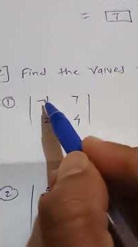 10th Math,,Solve Determinants