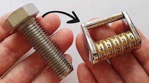 In this video i'm turning a stainless steel bolt into a nice little combination lock. | my mechanics