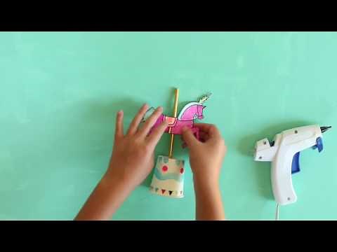 Art Camp Kids Paper Craft 3-D Carousel Horse Tutorial