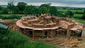 Grand Designs shows 10,000sq ft home made out of mud and straw