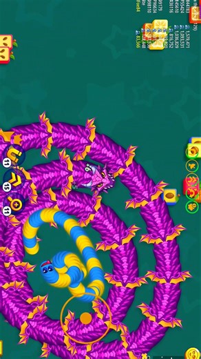 Wormszoneio magic gameplay! 😈🐍#snakezone #wormszone #shortsfeed #foryou #shorts #viral #trending