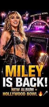 MILEY CYRUS IS BACK! New Album Announced + 2 Huge Hollywood Bowl Shows 🎤🔥#shorts