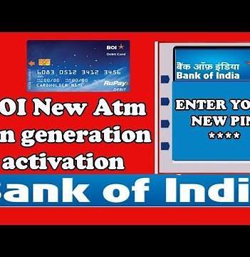 How to generate BOI New Atm pin & activation