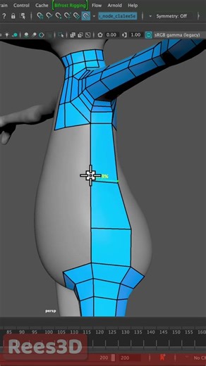 Perfect Edge Loops for Character Animation #maya #3dmodeling #tutorial