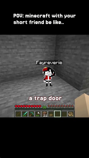 minecraft with your short friend #minecraft