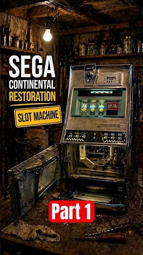 😳 Alte Slot Machine restaurieren – komplett verharzt! 🎰 Sega Continental #shorts