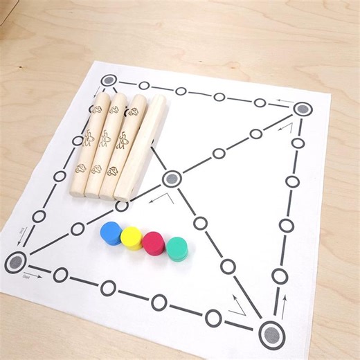 Yut Nori: Korean Family Strategy Game With Canvas Board - Etsy Canada