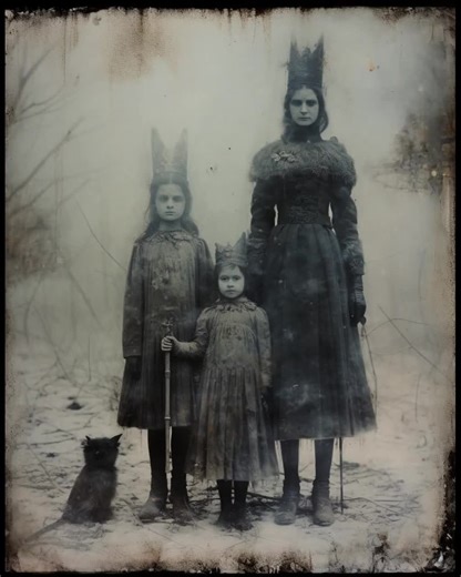 Vintage Winter Photo Art: Gloomy Santa, Reindeer Scenes (digital Download) - Etsy