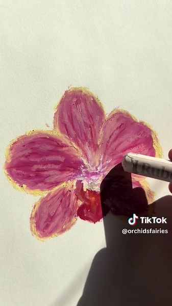 Oil pastel tutorial for drawing one of my favorite flowers! I used mungyo gallery, paul Ruben and sennelier oil pastels, the paper is from Canson sketchbook! #oilpasteldrawing #oilpastel #art #oilpasteltutorial #tutorial #oilpaint #flower #orchid #orchidsfairies #fyp
