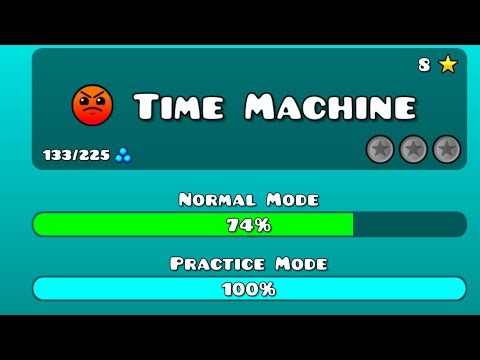 Playing Time Machine in geometry dash
