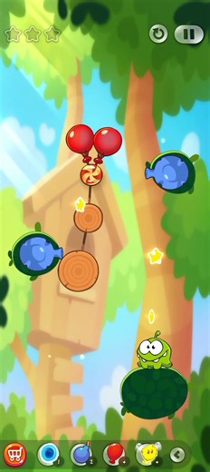 Cut the Rope Perfect Cut 😱 | Most Satisfying Puzzle Win #shorts