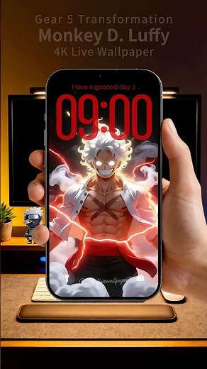 Luffy Gear 5 Transformation Live Wallpaper 4K #OnePiece #livewallpaper