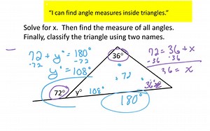 Lesson Triangles 101: Finding Angle Measurements | Educreations
