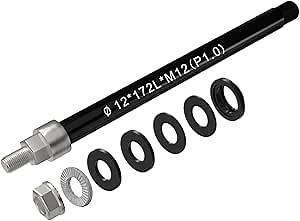 Thru Axle for Bike Trailer | Premium Material, Secure & Stable Towing Replaces Original Bicycle Thru Axle for Direct Hook-Up to Most Bike Trailers