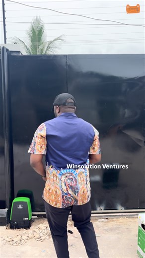 WINSOLUTION VENTURES on Instagram: "Enjoy the view of our Smart Automatic Gate opener just installed, call us on: 08069565262. We have offices in Lagos, Abuja and Port Harcourt."