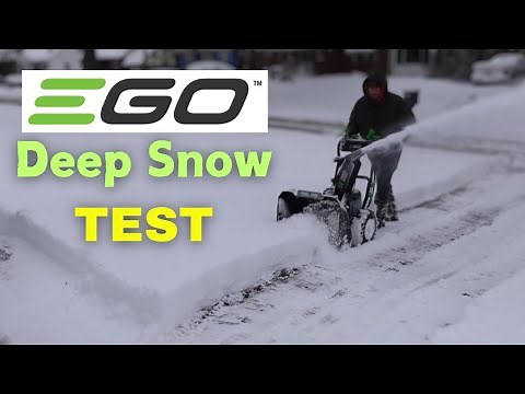 Ego 24" Snow Blower Deep Snow Test - How Does It Perform?