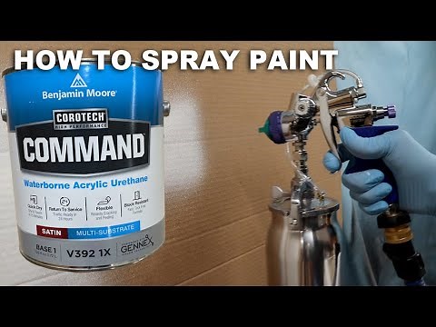 How To spray Benjamin Moore Command Paint - FUJI HVLP