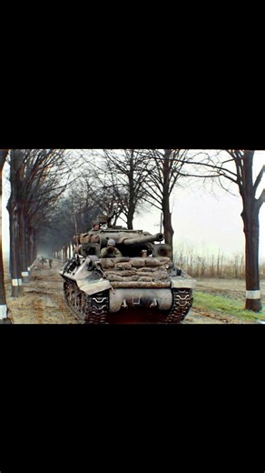 An M36 ('Jackson') Tank Destroyer (90mm Gun Motor Carriage, M36) near Düren Germany. February 1945.