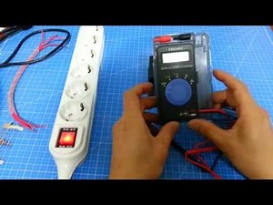 Here's how to use the basic electrical practice card tester~~^^.(digital multi tester) HIOKI/3244-60