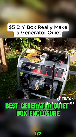 How to make a generator quieter - Best Generator Quiet Box enclosure #Generator #OffGridLiving #PropaneHack #PropaneTips #howto #Propane #outdoor #diy #learnontiktok #diyproject #fix #fyp