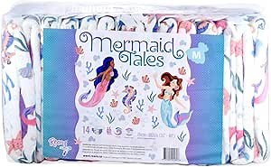 Rearz - Mermaid Tales - All-Night Adult Diapers (12 Pack) (X-Large)