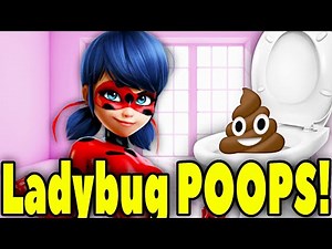 Miraculous Ladybug POOPS in the TOILET! Miraculous Ladybug And Cat Noir POOPING in the TOILET!