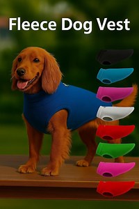 Warm Fleece Dog Coat: Winter Vest With Leash D-ring for Small Medium Dogs - Etsy