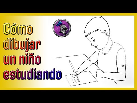 🧑🏻‍🎓Cómo dibujar UN NIÑO ESTUDIANDO🧑🏻‍🎓 How to draw A BOY STUDYING✏️📖