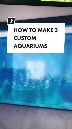3 Custom Aquariums Design Ideas for Sims 4