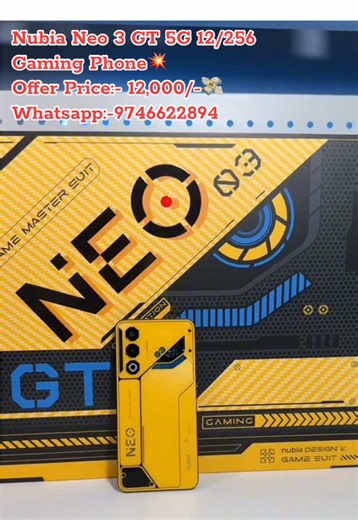 Nubia Neo 3 GT 5G 12/256 Offer Price:-12,000/-💸 Full Gaming Kit Free💥 Delivery All Over Now 🚚🇳🇵 #deliveryallovernepal🇳🇵✈️ #homedeliveryavailable🚚 #offerofferoffer✅✅