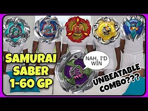 SAMURAI SABER 1-60 GP VERY STRONG COMBO BEYBLADE X UX-09