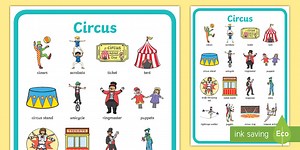 Circus Vocabulary Poster