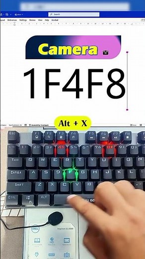⌨️ How to Type Camera Symbol with Keyboard Shortcut #tech #windows11 #windows10 #ads