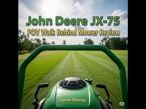 John Deere JX-75 POV: Ultimate Walk Behind Mower Review & Demo
