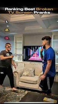 Ranking Best BROKEN TV SCREEN Pranks #ranking #shorts #prank #trending #viralshorts