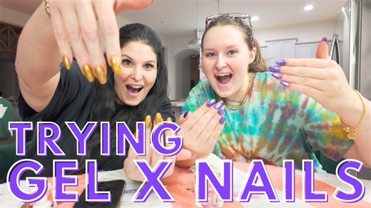 Trying Gel X nails for the first time.