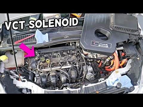 VCT VARIABLE TIMING SOLENOID LOCATION REPLACEMENT EXPLAINED FORD C-MAX FORD FUSION LINCOLN MKZ